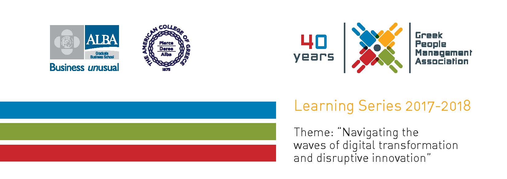 Learning Series – 3rd Session “Leading with Agility: Leadership & Ambidexterity” – Sponsored by GPMA & Powered by ALBA Executive Development – 2 Μαρτίου 2018